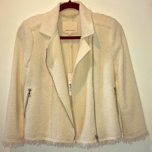 Rebecca Taylor cream tweed jacket unworn w/ tags.